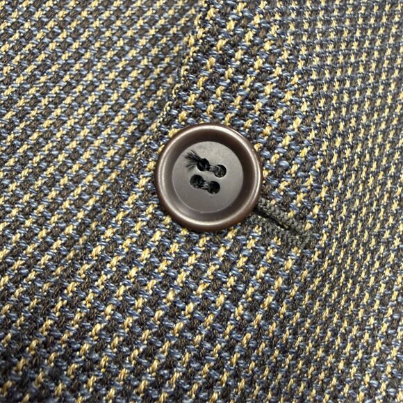 Coppley Hopsack Blazer Wool Sport Coat Check Brown "Cantoni" 42R - Picture 5 of 9